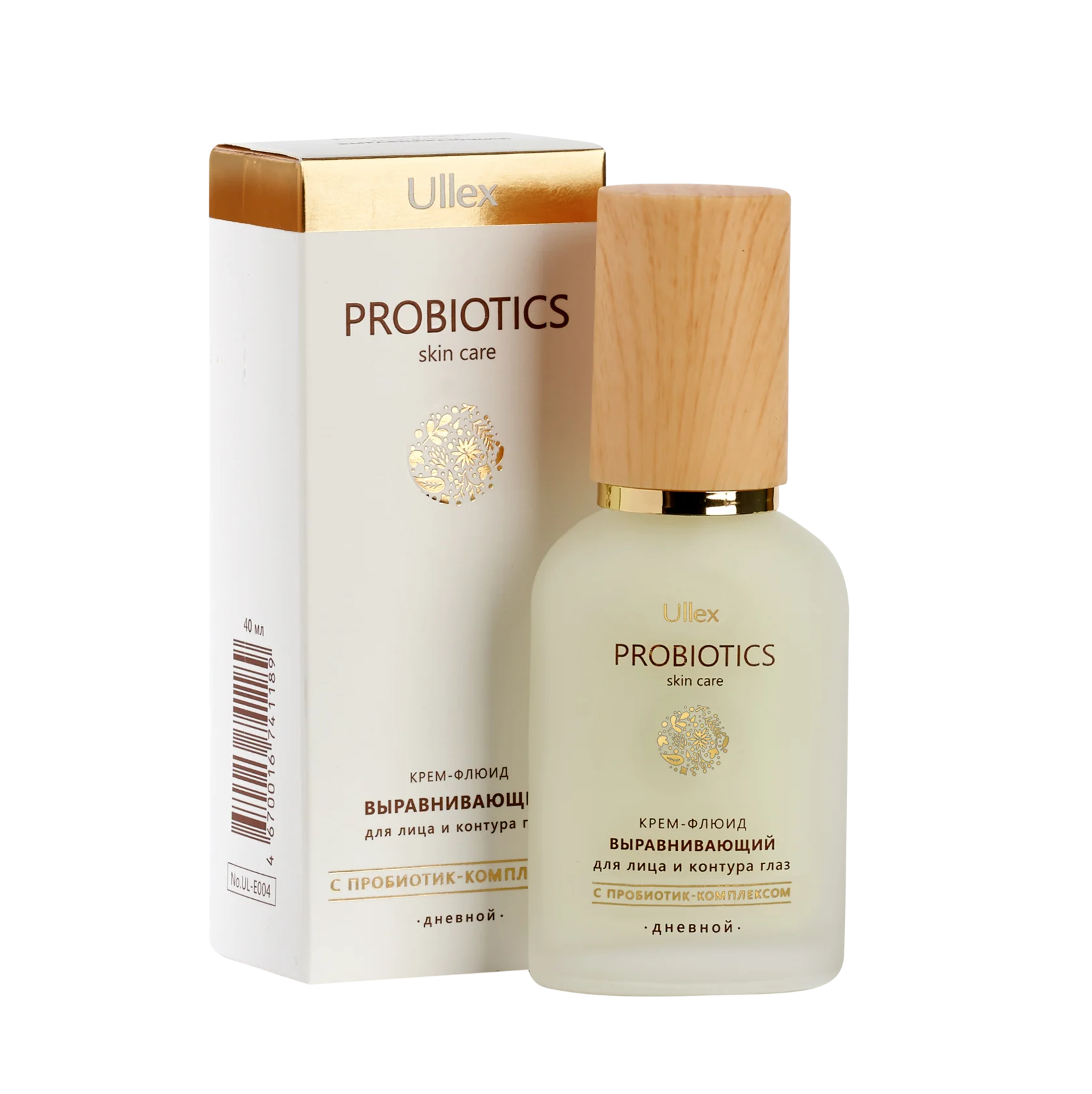 Ullex Probiotics крем-флюид дневной выравнивающий для лица и контура глаз 40 мл