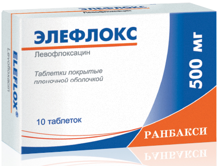 Элефлокс тб 500 мг № 10
