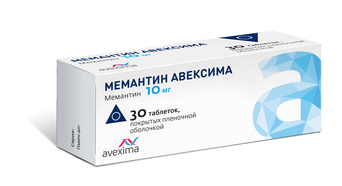 Мемантин Авексима тб 10 мг № 30