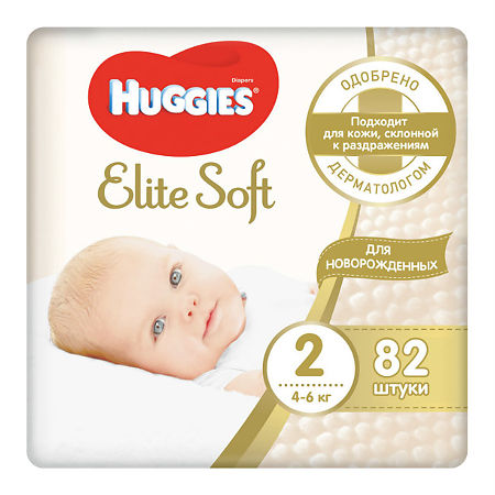 Huggies Подгузники Элит Софт 2 (4-6 кг) № 82