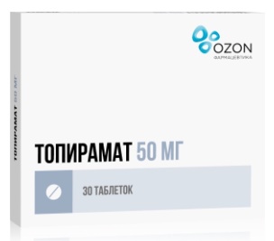 Топирамат тб  50 мг № 30 (Озон)