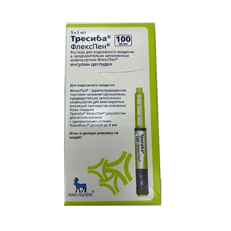 Тресиба ФлексПен шприц-ручка 100МЕ/мл 3,0 № 5