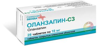 Оланзапин-СЗ тб 10 мг № 28