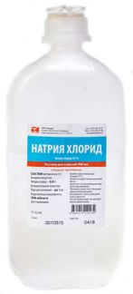 Натрия хлорид р-р 0,9% 400 мл № 20 (Гротекс)