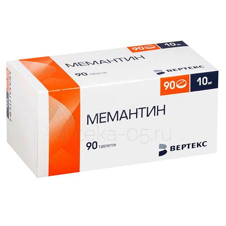 Мемантин-Вертекс тб 10 мг № 90