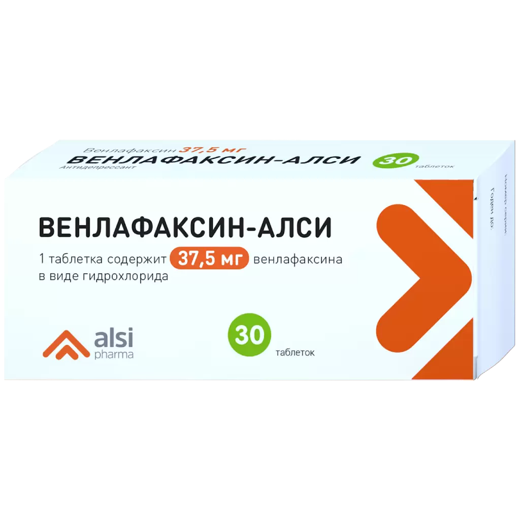 Венлафаксин тб 37,5 мг № 30 (АЛСИ)