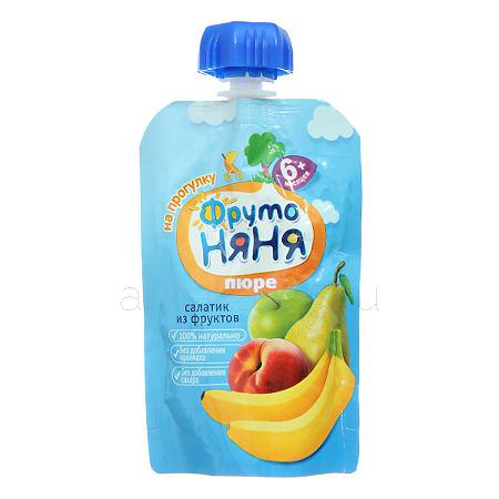 Фруто Няня Пюре Фруктовый салатик  90 г