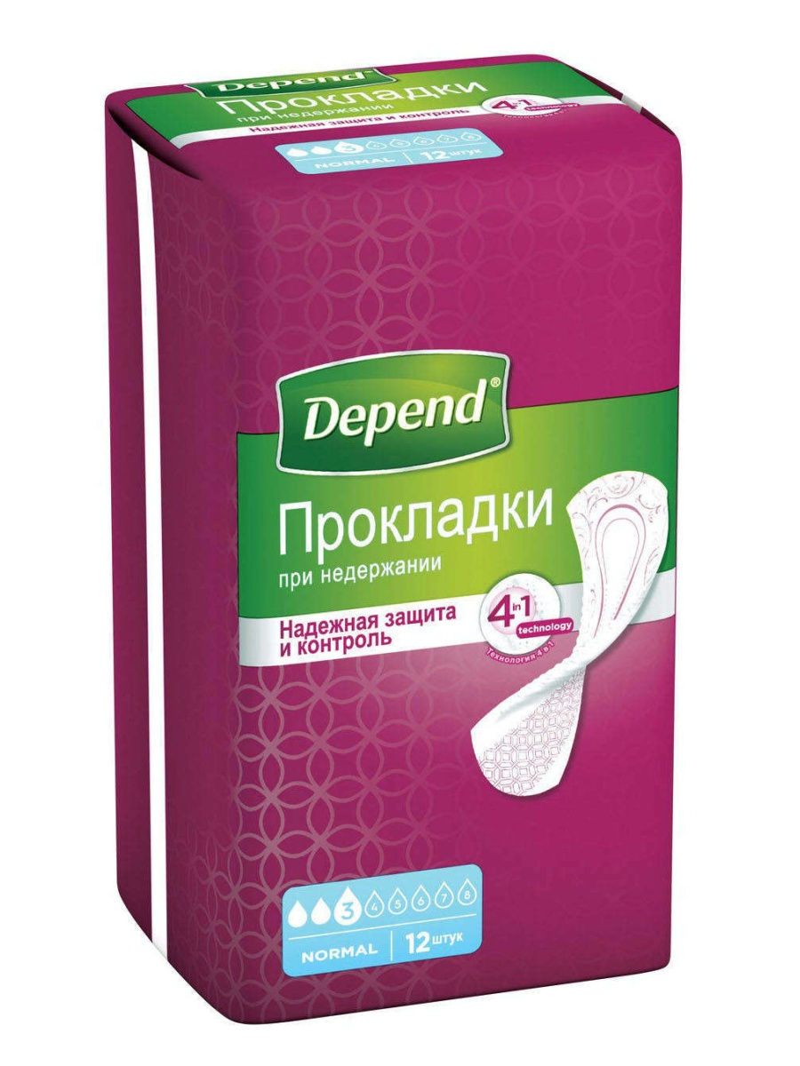 Прокладки Депенд урологические женские норм № 12