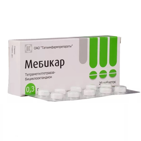 Мебикар тб 300 мг № 20
