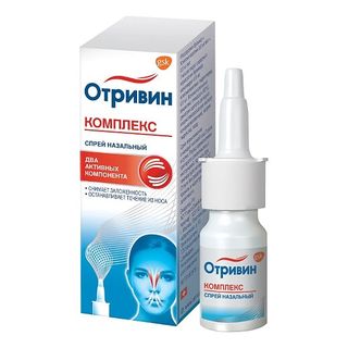 Отривин Комплекс наз.спрей 0,6мг/мл+0,5мг/мл 10 мл