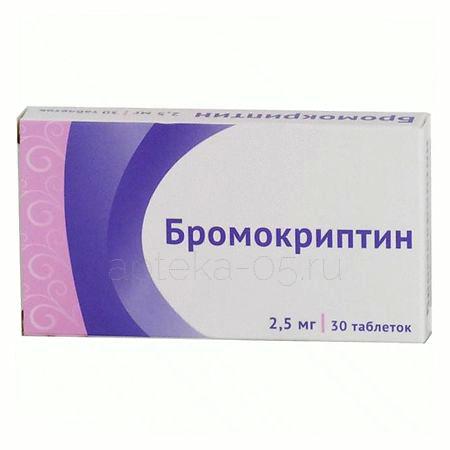Бромокриптин тб 2,5 мг № 30 (Озон)