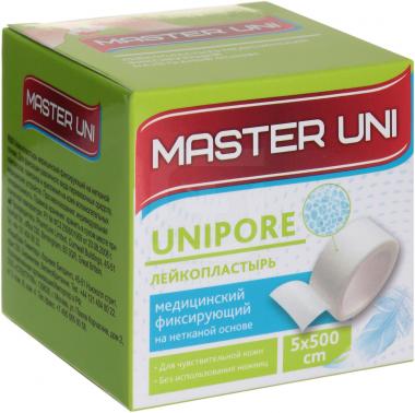 Лейкопластырь рулон Master Uni 5х500 (нетканая основа) (В.Х.П.М. Инк)