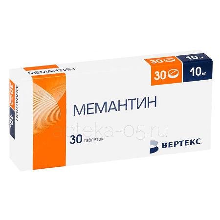 Мемантин-Вертекс тб 10 мг № 30