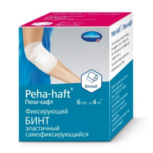 Хартманн Бинт эластичный "Peha-Haft" 4мх6см (белый)