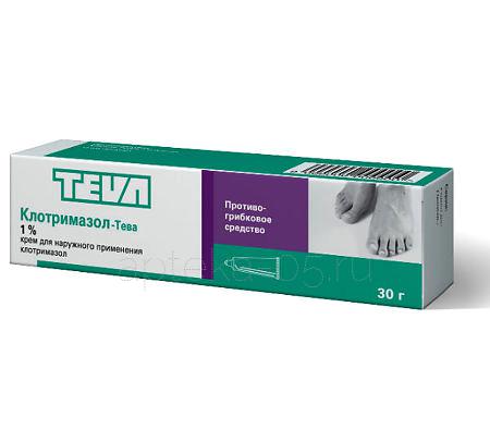Клотримазол-Тева крем 1% 30 г