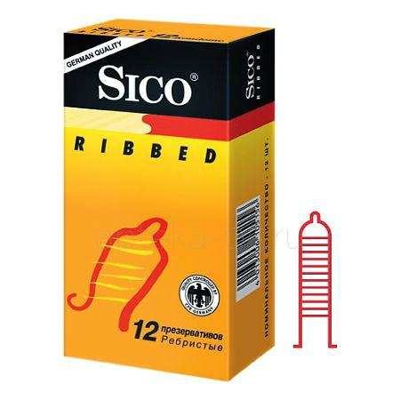 Презервативы Sico Ribbed (ребристые) №  12