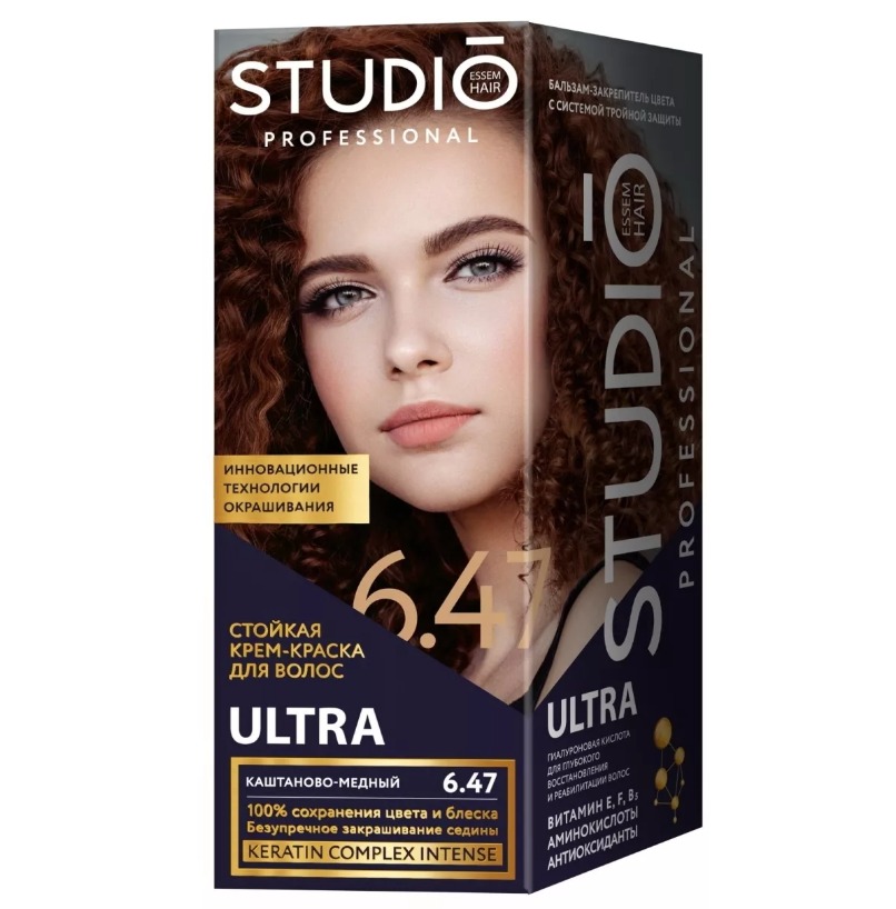 Studio professional Ultra крем-краска 6.47 Каштаново-медный