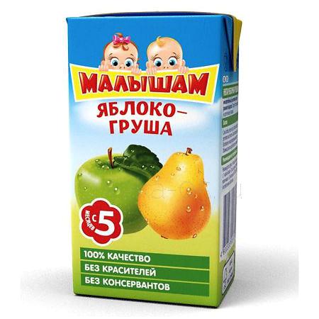 Фруто Няня Малышам Нектар Яблочно-грушевый 125 мл
