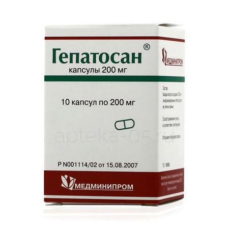 Гепатосан капс 0,2 г № 10