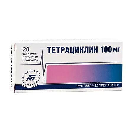 Тетрациклин тб 100 мг № 20 (Белмедпрепараты)