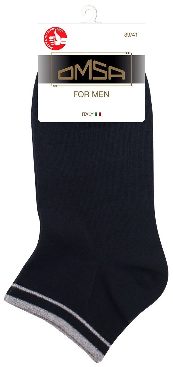 Носки Omsa Active (102) укороченные муж (39-41, nero)