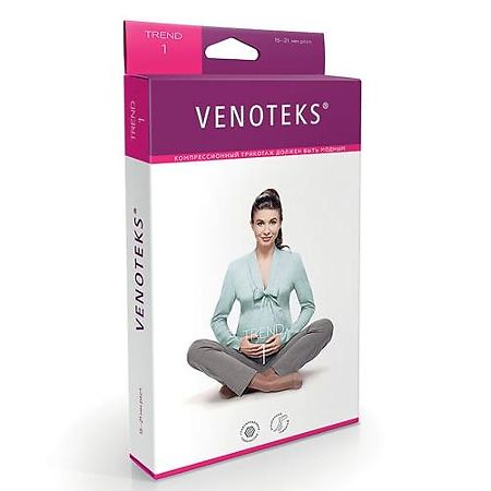 Колготки компрессионные для беременных Венотекс 1C405 (XL, бежевые)