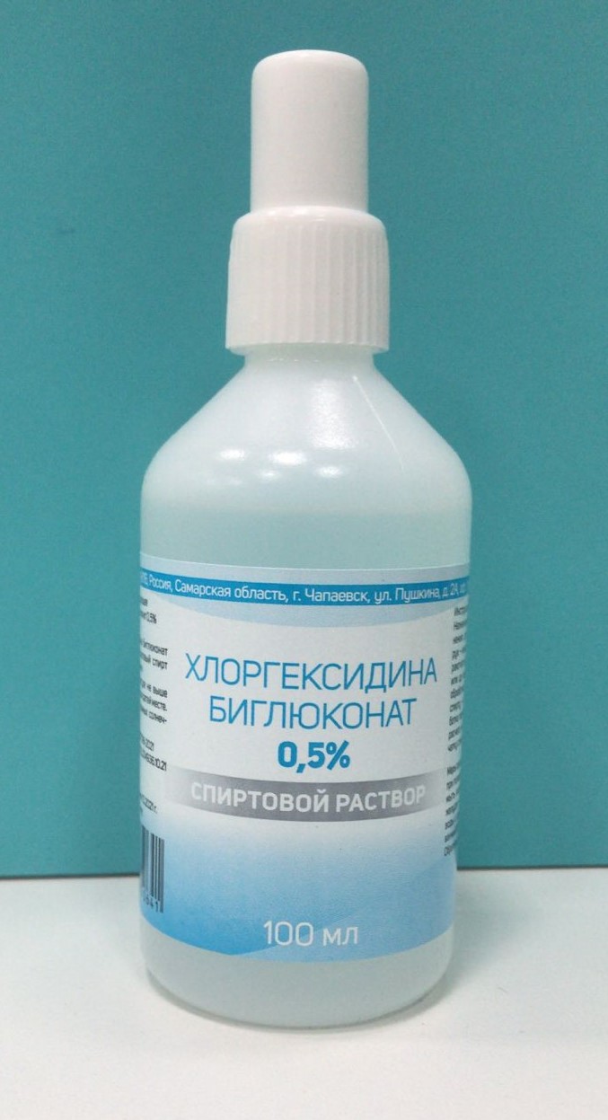 Хлоргексидина биглюконат фл 0,5% 100 мл спиртовый (Биолайн)
