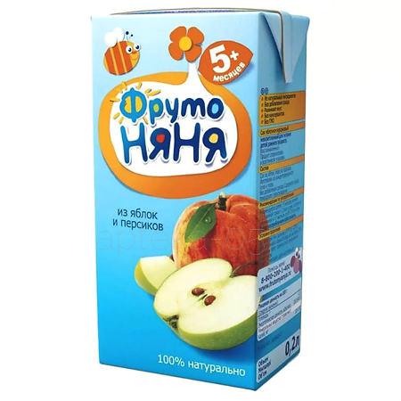 Фруто Няня сок Яблоко+персик 200 мл