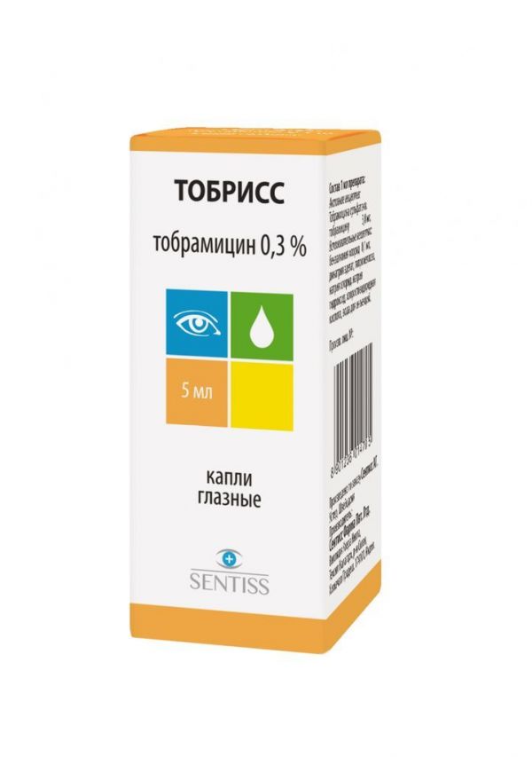 Тобрисс гл.капли 0,3% 5 мл (Sentiss Pharma PVT.LTD)