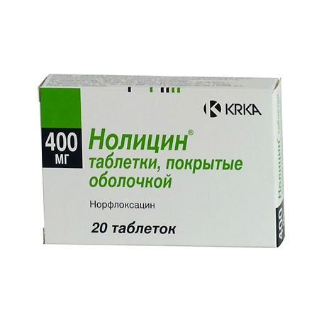 Нолицин тб 400 мг № 20