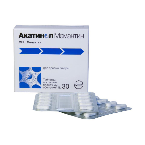 Акатинол Мемантин тб 10 мг № 30 (Мерц)