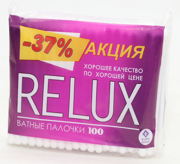 Ватные палочки ReLux № 100 (пакет)