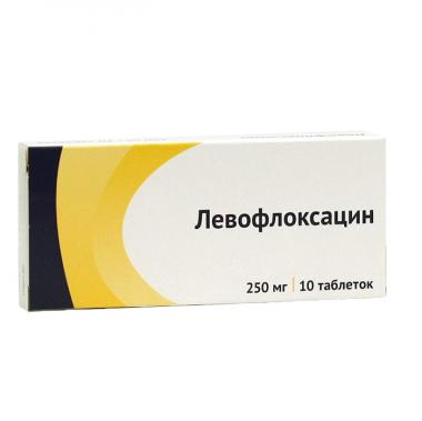 Левофлоксацин тб 250 мг № 10 (Озон)