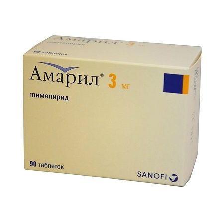 Амарил тб 3 мг № 90 (Санофи)