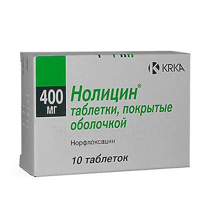 Нолицин тб 400 мг № 10