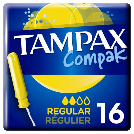 Tampax Тампоны Compak женские гигиенические с аппликатором Regular Duo № 16
