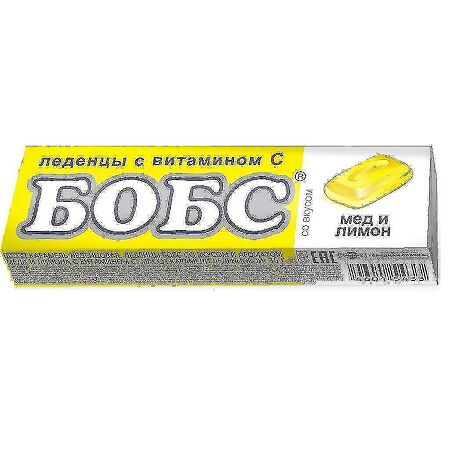 Леденцы "Бобс" (мед+лимон) 35 г