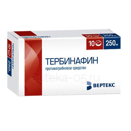 Тербинафин тб 250 мг № 10 (Вертекс)
