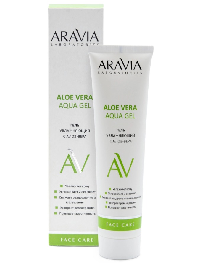 Aravia Laboratories Гель для лица увлажняющий с алоэ-вера Aloe Vera Aqua Gel 100 мл