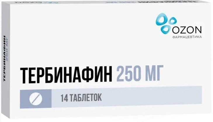 Тербинафин тб 250 мг № 14 (Озон)