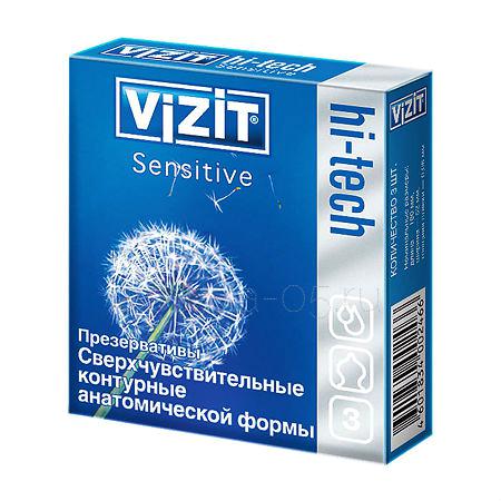 Презервативы Vizit Hi-tech  Sensitive (сверхчувствительные) №  3