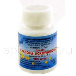 Аскорбиновая кислота др № 200 (Алтайвитамины ЗАО)