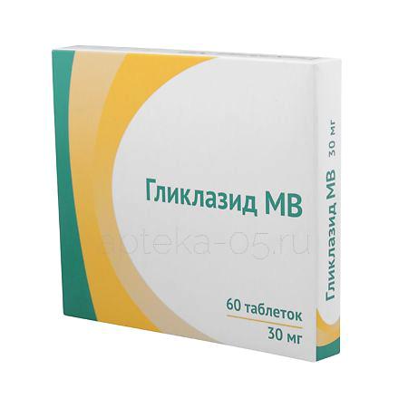 Гликлазид МВ тб 30 мг № 60 (Озон)