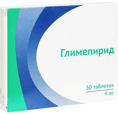 Глимепирид тб 4 мг № 30 (Озон)