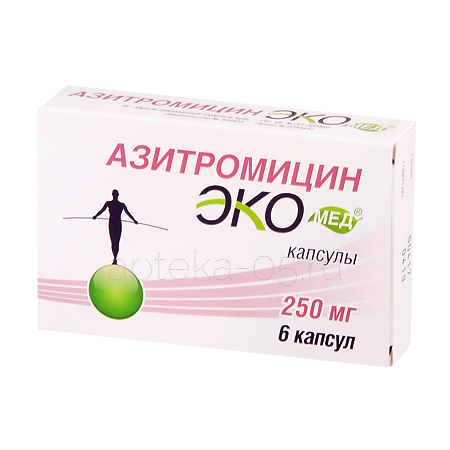 Азитромицин Экомед тб 250 мг № 6
