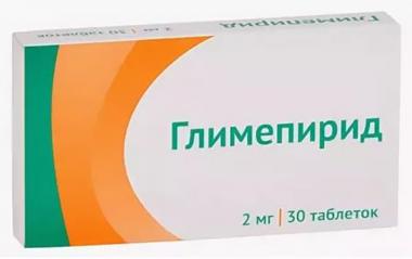 Глимепирид тб 2 мг № 30 (Озон)