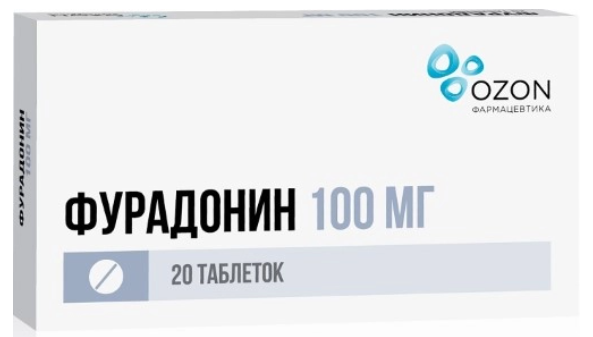 Фурадонин тб 100 мг № 20 (Озон)