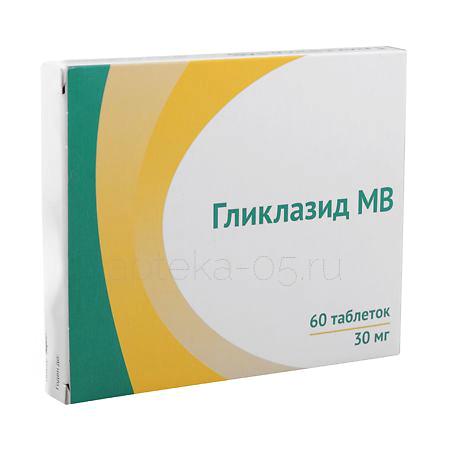 Гликлазид МВ тб 60 мг № 30 (Озон)