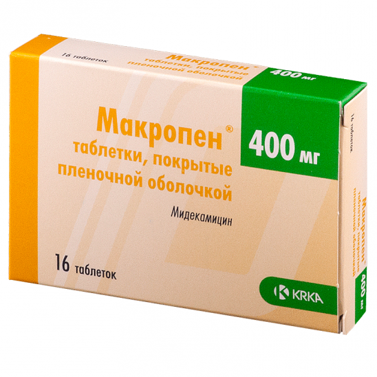 Макропен тб 400 мг № 16