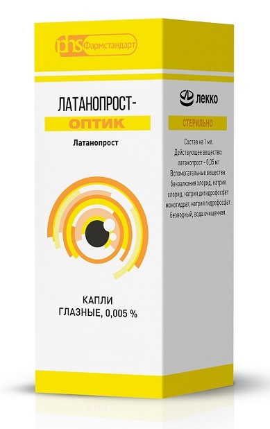 Латанопрост-Оптик гл.капли 0,005% 2,5 мл